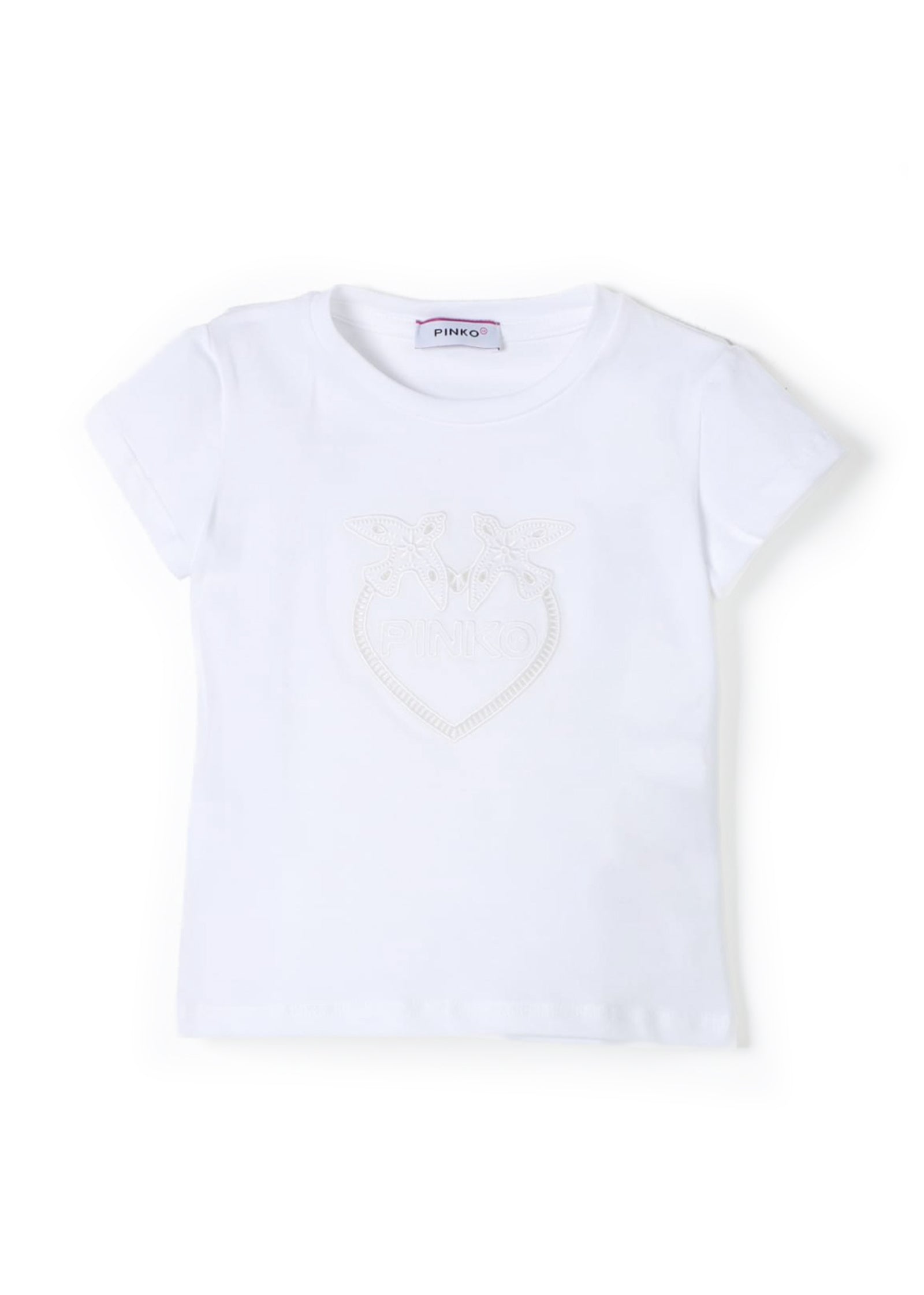 Pinko Kids T-Shirt Bianca con Logo 