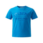 Iceberg Kids T-Shirt Azzurro con Stampa Logo Unisex
