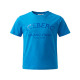 Iceberg Kids T-Shirt Azzurro con Stampa Logo Unisex