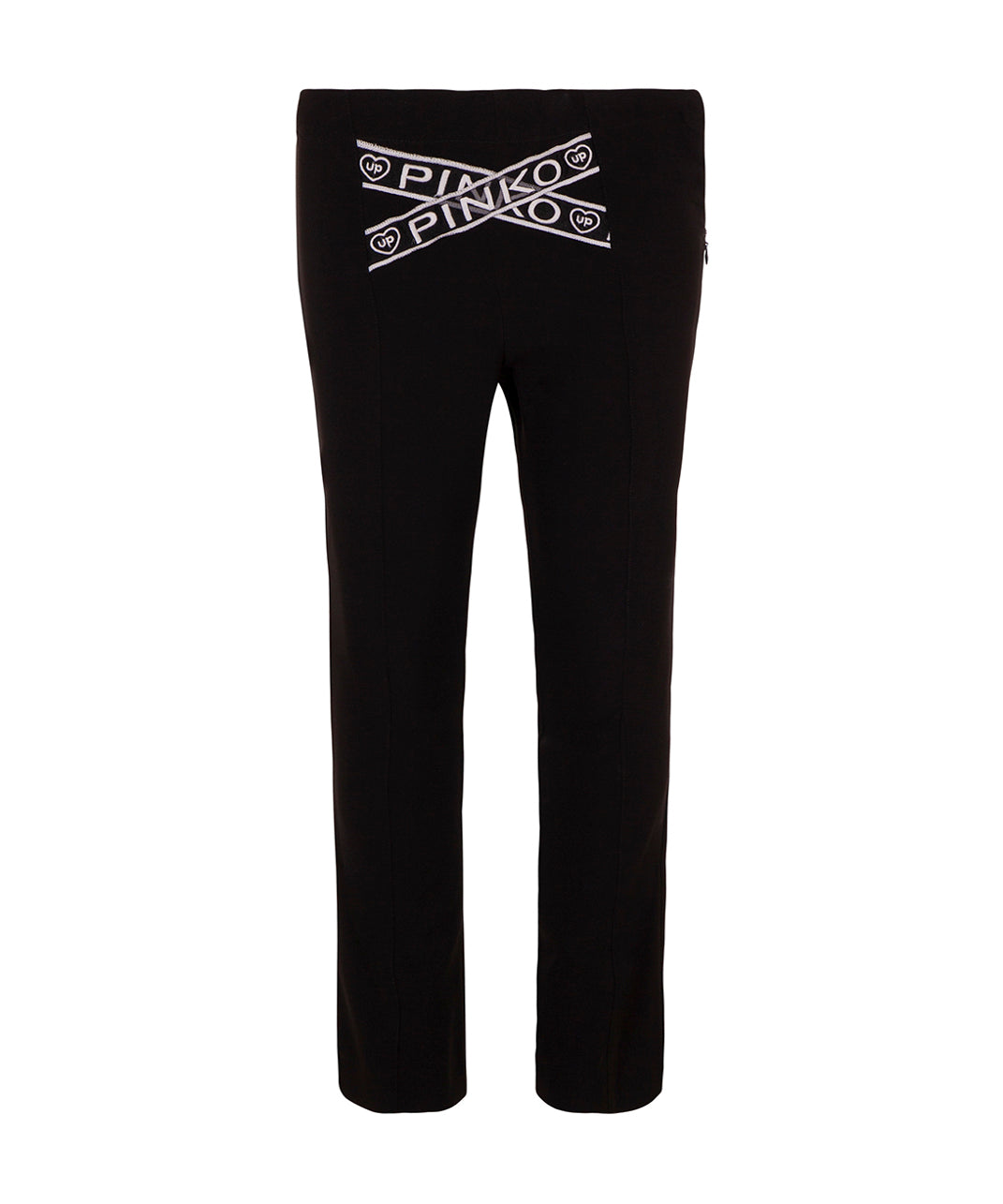 Pinko Kids Pantaloni Neri con Logo