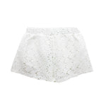 4GIVENESS Copricostume Short Bianco Ricamato per Bambine (retro)