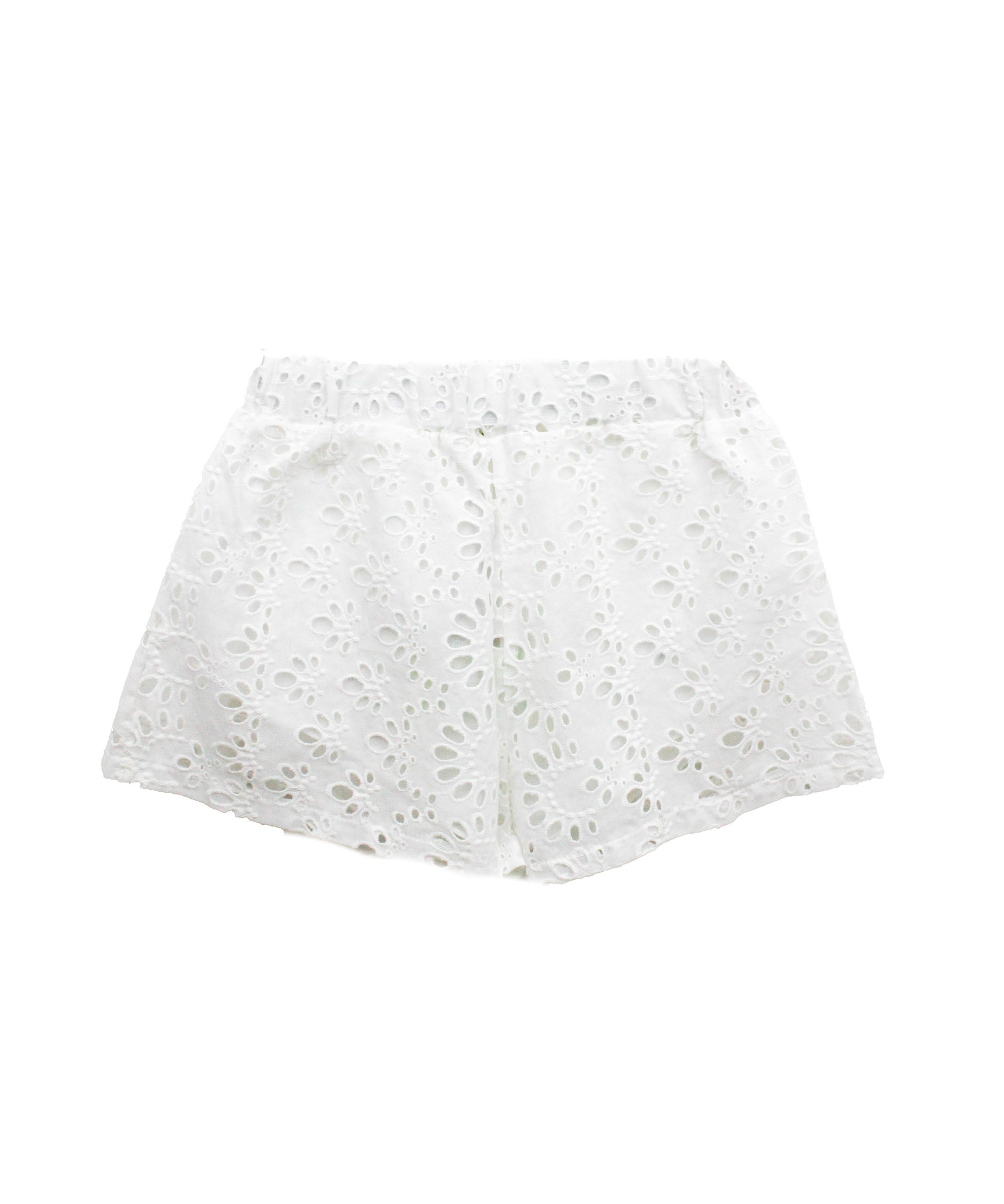4GIVENESS Copricostume Short Bianco Ricamato per Bambine (retro)