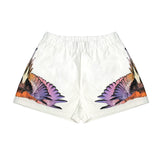 Marcelo Burlon County of Milan Kids Short Cocco con Stampa per Bambine