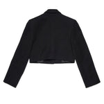 Diesel Kids Giacca Crop Nera per Bambine