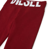 Diesel Kids Leggins Bordeaux con Logo per Bambine