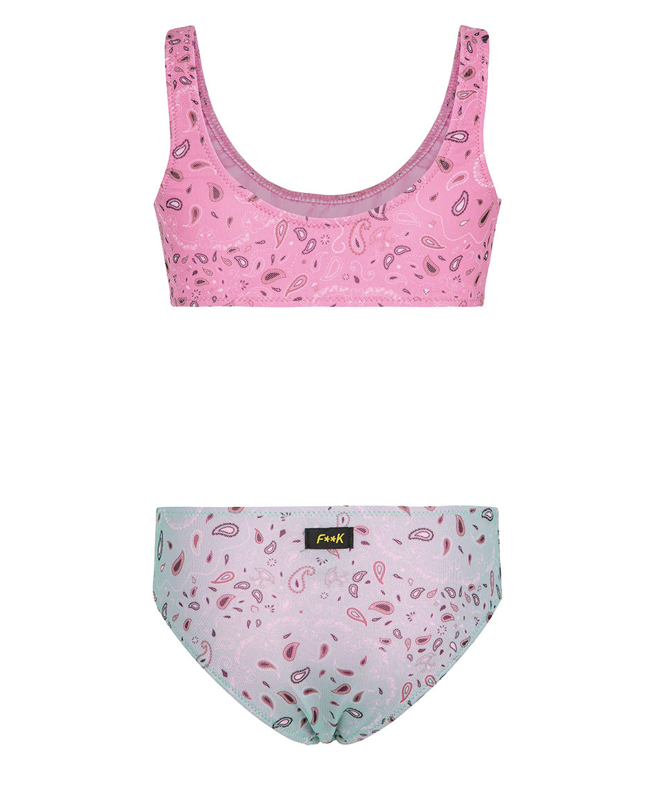 F**K Kids Costume Fantasia Bandana Rosa per Bambine