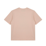 Elisabetta Franchi La Mia Bambina T-shirt Rosa con Strass Logo All-Over per Neonate
