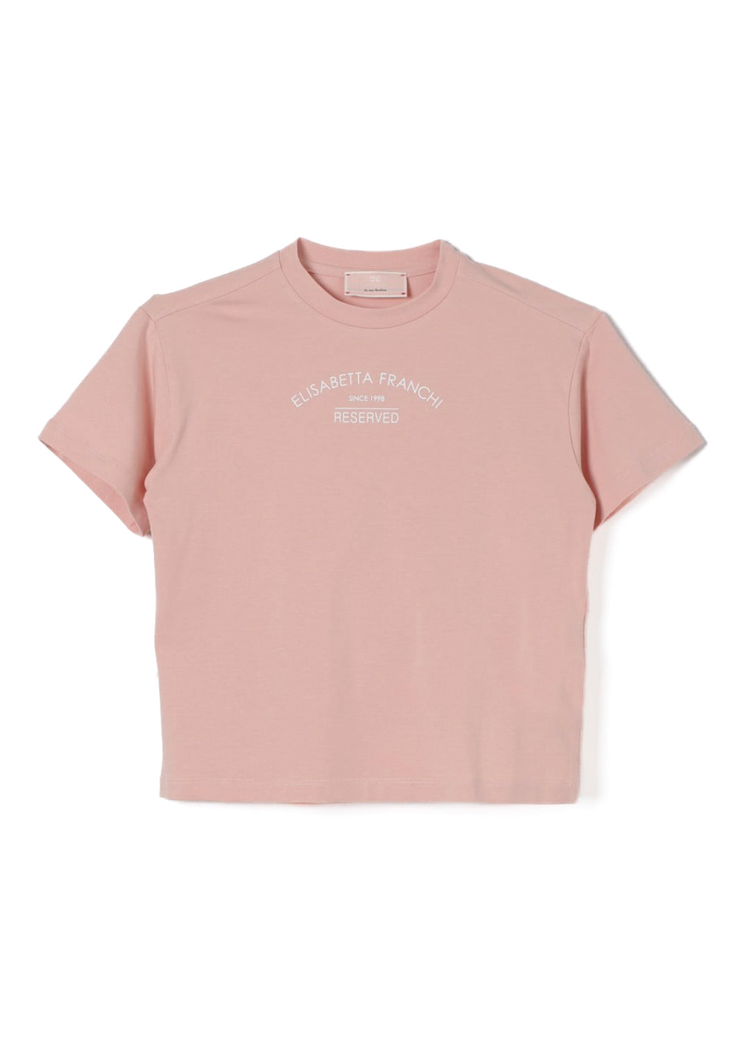 Elisabetta Franchi La Mia Bambina T-Shirt Rosa/Avorio