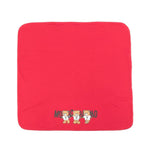 Moschino Kids Coperta Rossa con Logo Teddy Bear per Neonati
