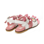 Moschino Kids Sandalo Bianco e Rosa per Neonate