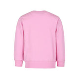 Moschino Kids Pink Crewneck Sweatshirt with Teddy Bear Logo for Girls