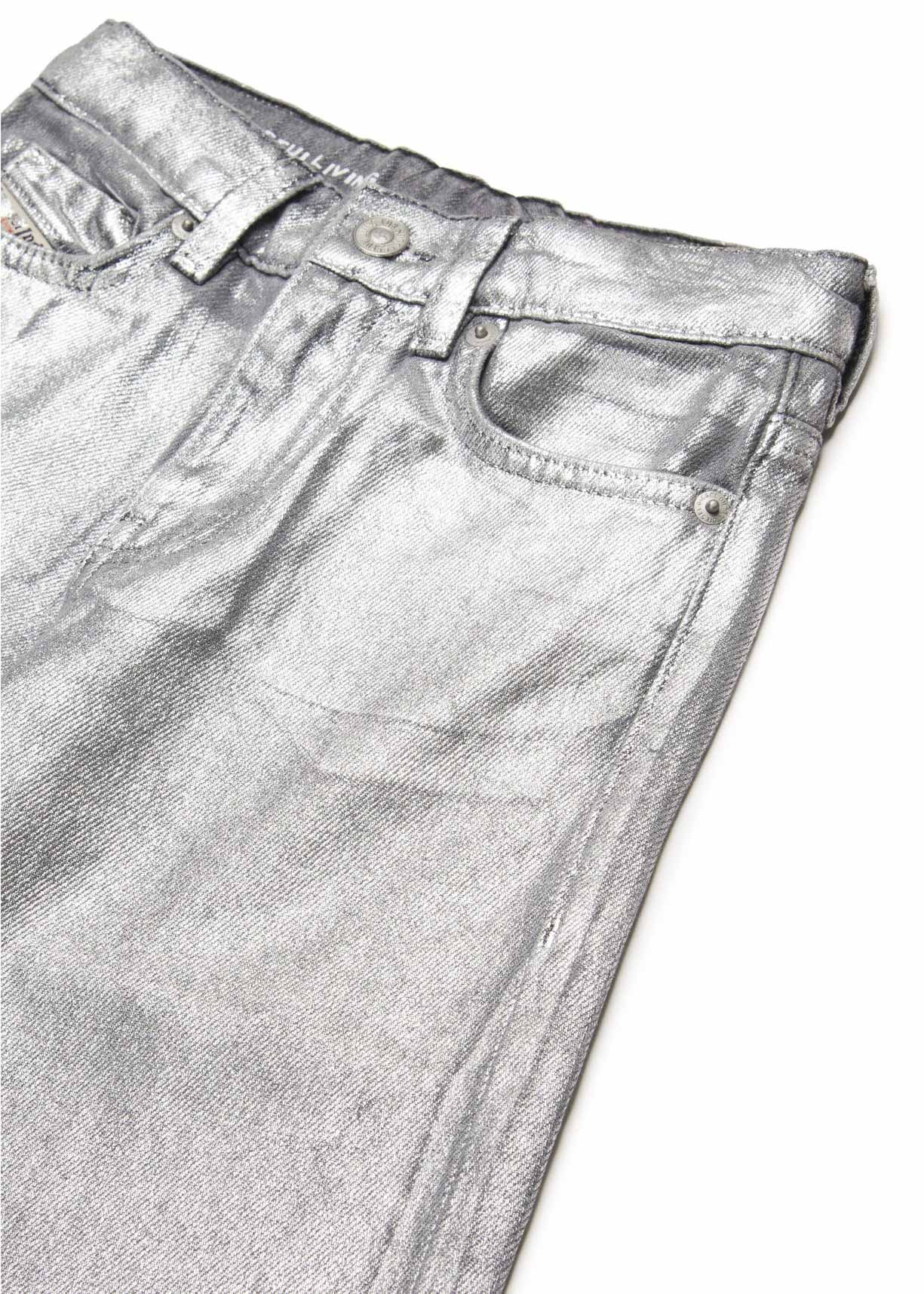 Diesel Kids Jeans Flare Effetto Metallizzato 1978 per Bambine (dettaglio)