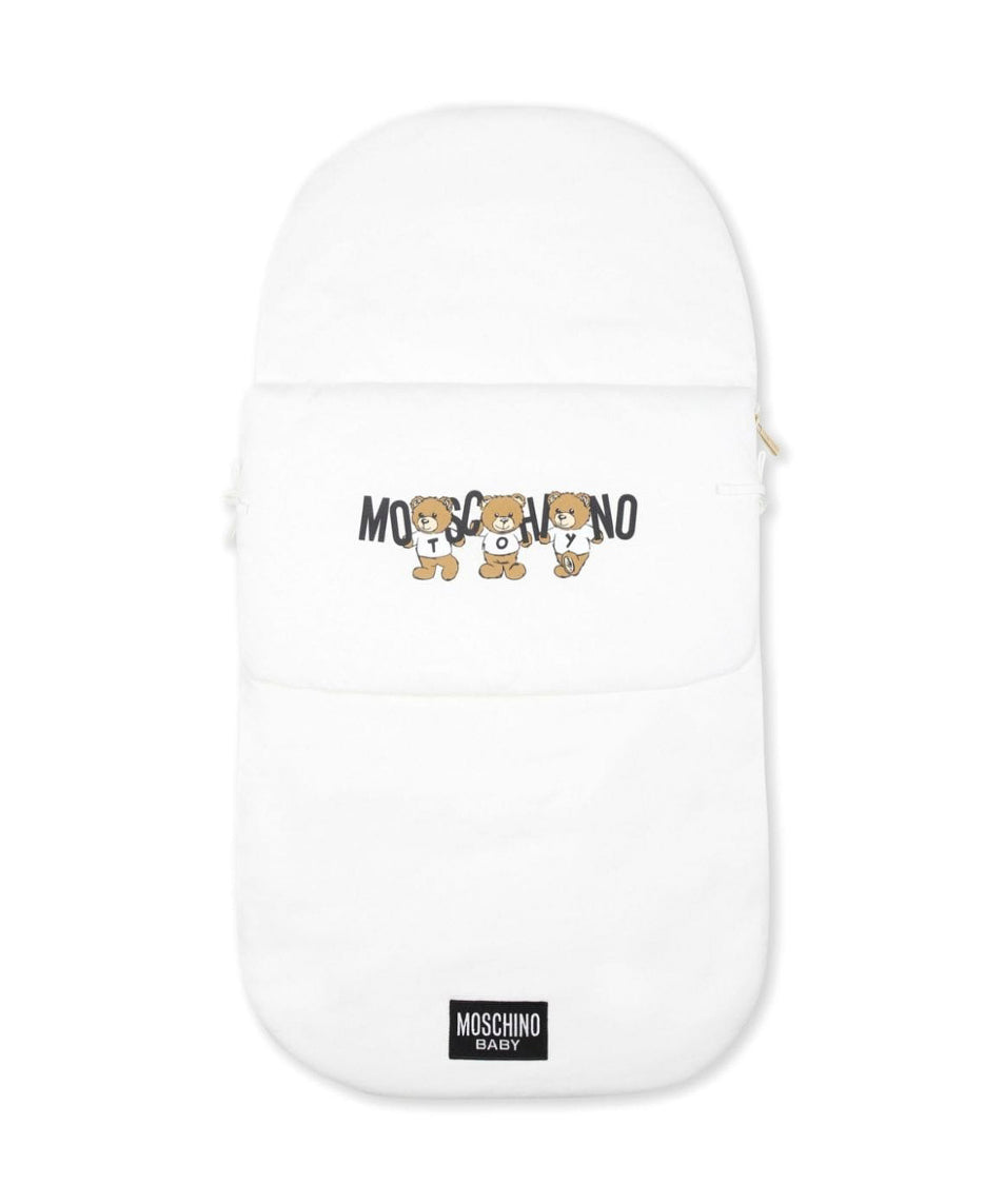 Moschino Kids Sacco Nanna Panna con Logo Teddy Bear per Neonati