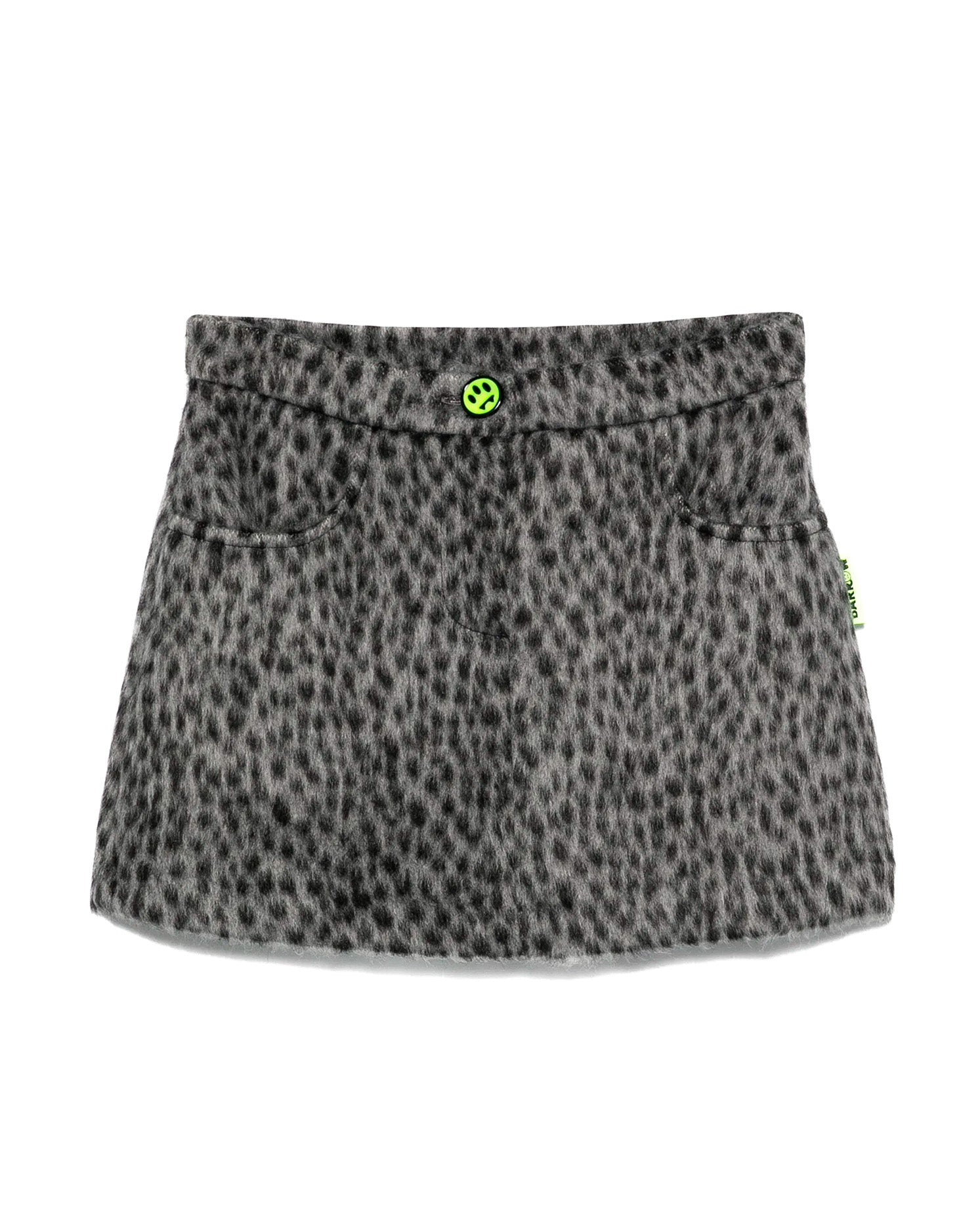 Barrow Kids Gonna Grigia Maculato con Bottone Logo a Contrasto per Bambine