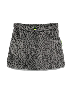 Barrow Kids Gonna Grigia Maculato con Bottone Logo a Contrasto per Bambine