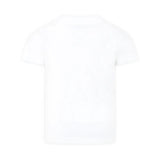 Moschino Kids T-shirt Bianca con Stampa Toy per Bambini