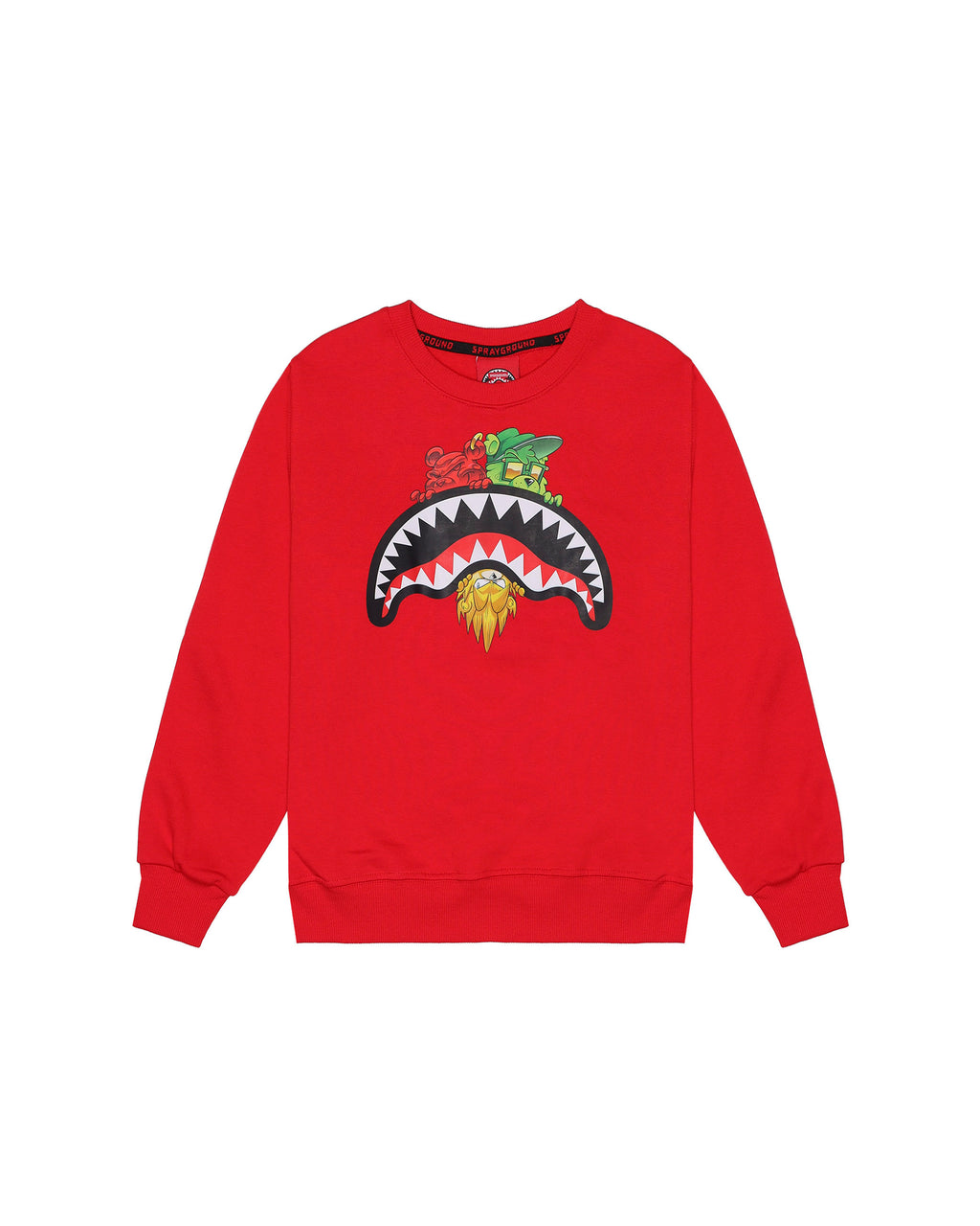 Sprayground Kids Felpa Girocollo Rossa per Bambini