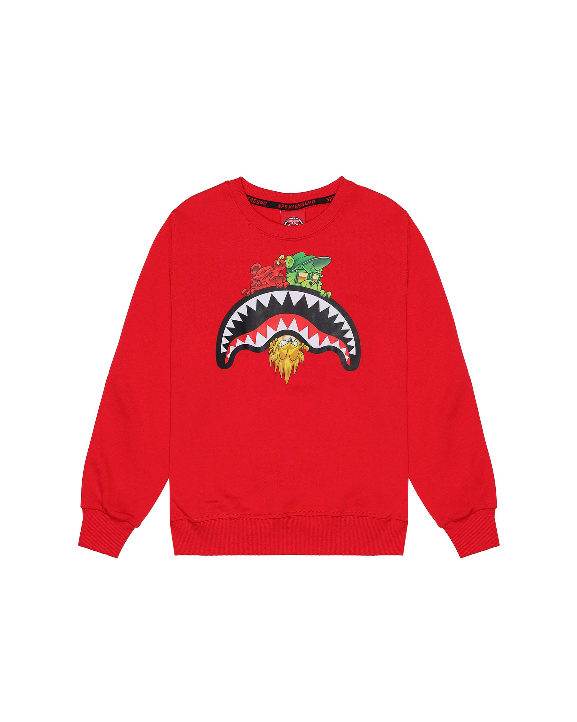 Sprayground Kids Felpa Girocollo Rossa per Bambini