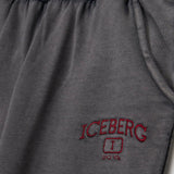 Iceberg Kids Pantaloni Joggers Piombo con Logo in Rilievo per Bambini (dettaglio)