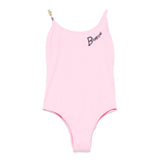 Barrow Kids Pink Print Monokini Swimsuit for Girls
