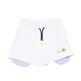 Barrow Kids Short Off-White con Stampa Logo per Bambine