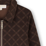 Michael Kors Kids Abito Marrone con Stampa per Bambine
