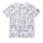 Iceberg Kids T-shirt Bianca con Grafica Cartoon per Bambini (fronte)