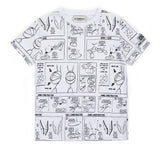 Iceberg Kids T-shirt Bianca con Grafica Cartoon per Bambini (fronte)