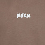 MSGM Kids Canotta Marrone con Stampa per Bambini dettaglio