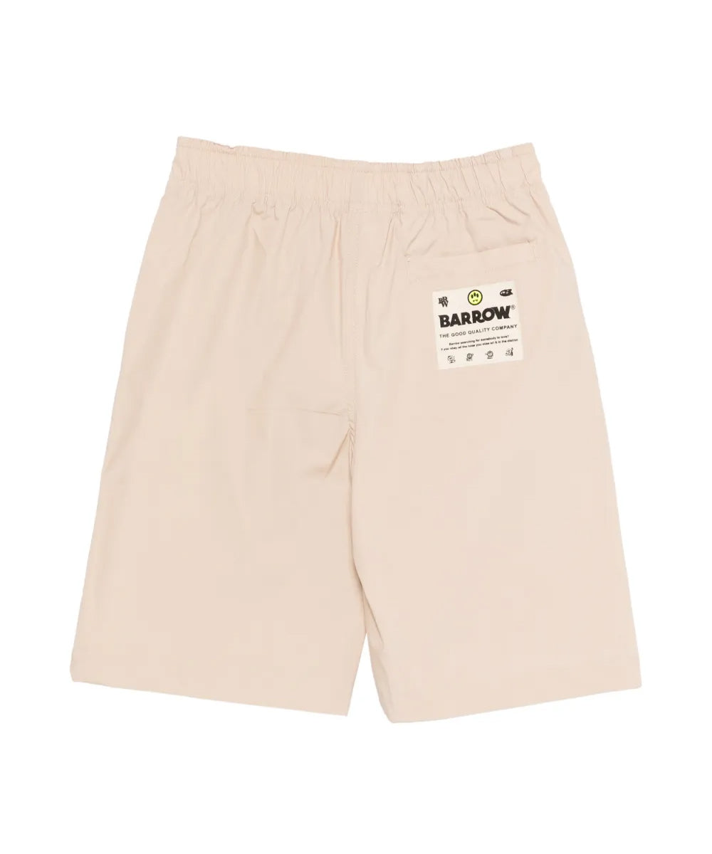 Barrow Kids Bermuda Sabbia con Logo per Bambini