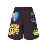 Barrow Kids Costume Boxer Nero con Stampa