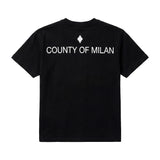 Marcelo Burlon County of Milan Kids T-Shirt Nero con Stampa per Bambino