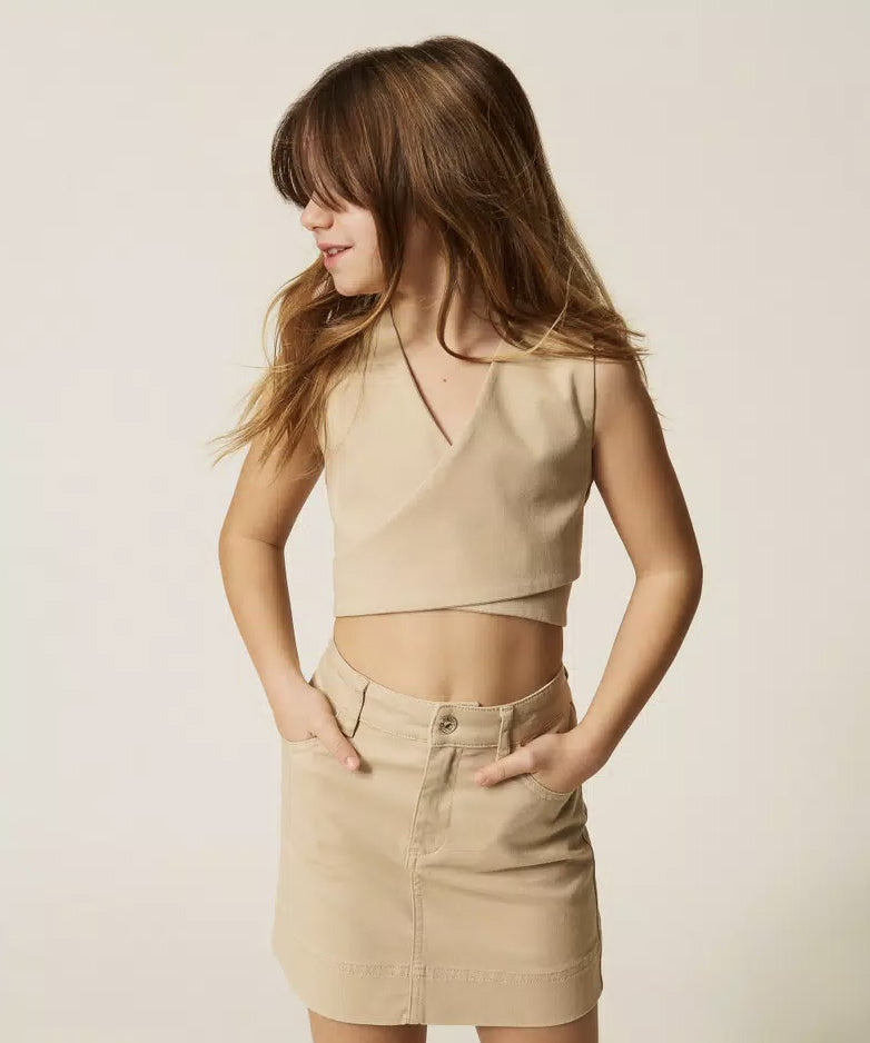 Twinset Kids Top Safari per Bambine