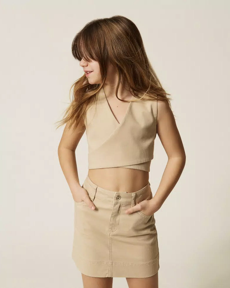 Twinset Kids Top Safari per Bambine