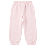 Palm Angels Kids Pantaloni Tuta Rosa in Felpa con Logo e Coulisse per Bambine