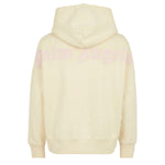 Palm Angels Kids Felpa Panna con Stampa Logo per Bambine