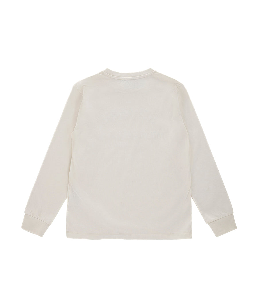 Iceberg Kids T-shirt Maniche Lunghe Bianca con Stampa Logo per Bambini (retro)