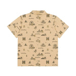 Moschino Kids Camicia Beige con Stampa per Bambini