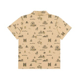 Moschino Kids Camicia Beige con Stampa per Bambini