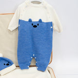 Le Coconnè Tutina Bianco/Azzurra per Neonati