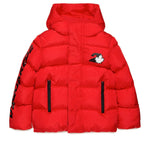 Dsquared2 Kids Giubbino Trapuntato Rosso con Logo Leaf per Bambini