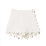 Twinset Kids Short Off-White in Pizzo per Neonate