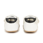 Boss Kids Scarpe Bianco con Chiusure a Strappo per Neonati