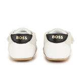 Boss Kids Scarpe Bianco con Chiusure a Strappo per Neonati