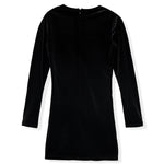 Twinset Kids Abito Nero in Tulle con Logo Frontalre a Contrasto per Bambine