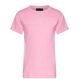 John Richmond Kids T-Shirt Rosa con Logo Ricamato per Bambine