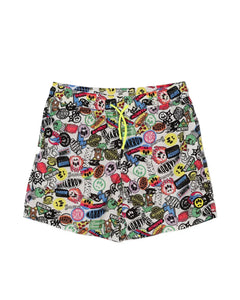 Barrow Kids Costume Short Fantasia Logo All-Over per Bambini