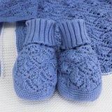 Le Coconne Scarpine Celeste per Neonati (fronte)