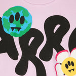Barrow Kids Felpa Rosa con Stampa Logo per Bambine (dettaglio)