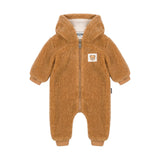 Moschino Kids Tutina Teddy Marrone per Neonati